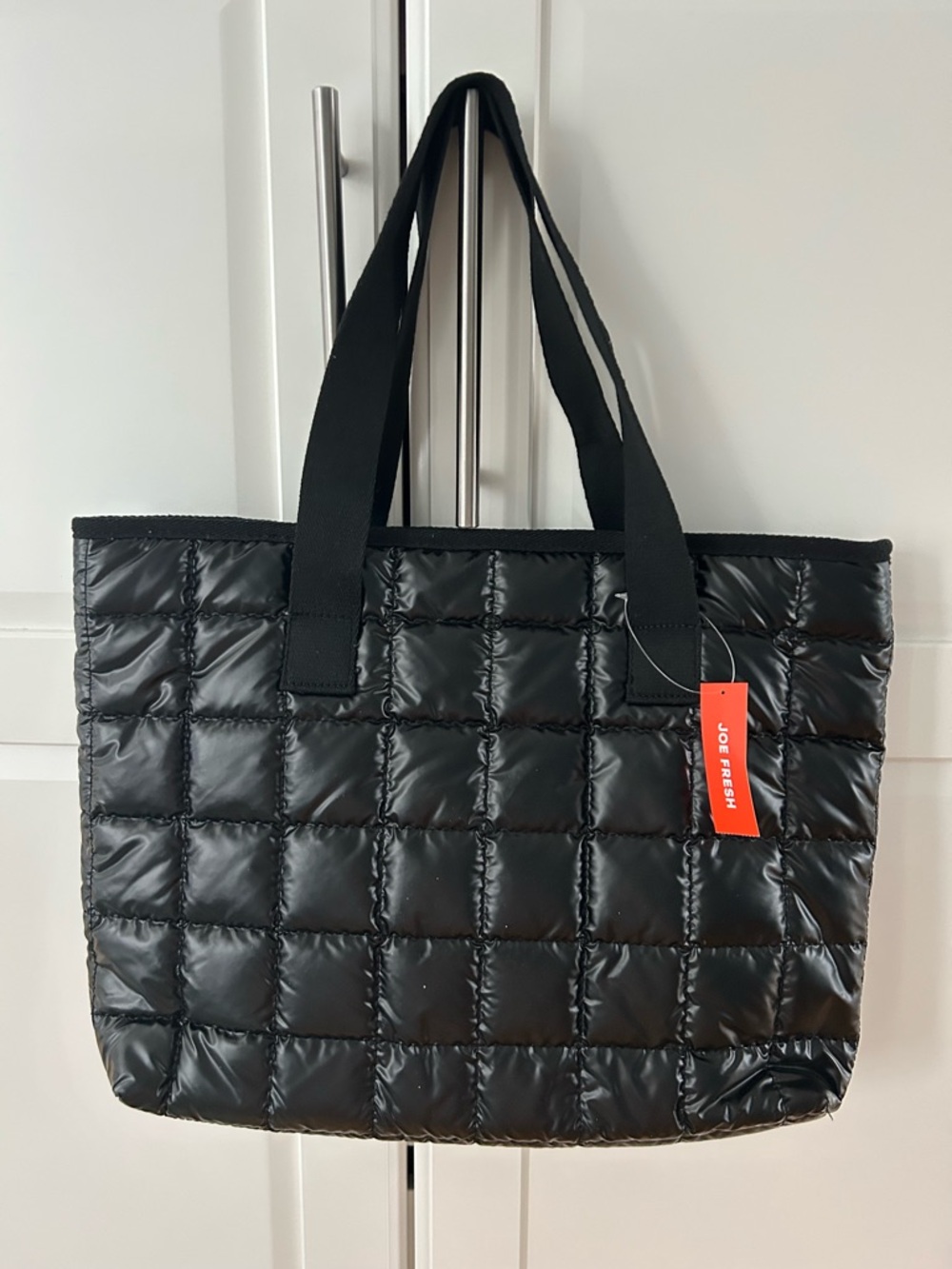 Joe Fresh Black Puffer Tote